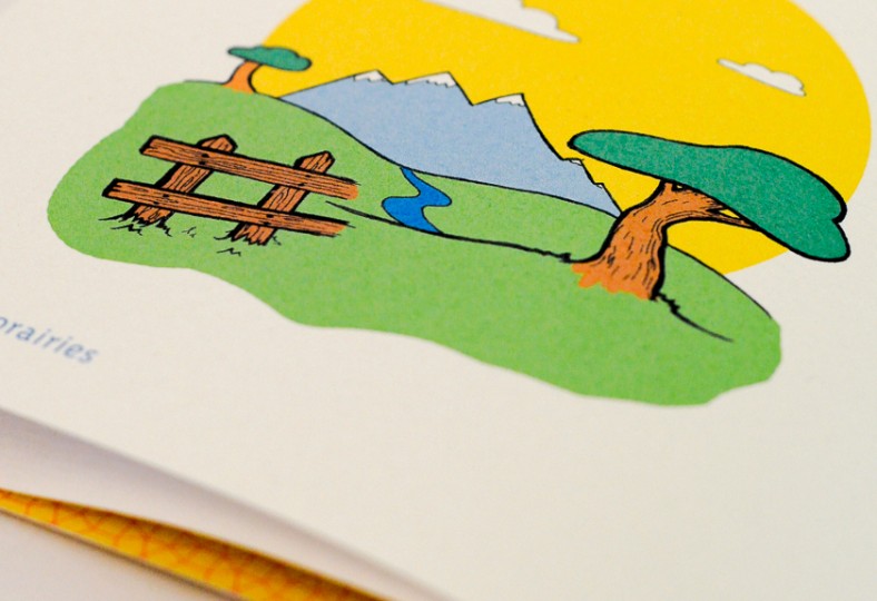 livre carnet illustration campagne ville