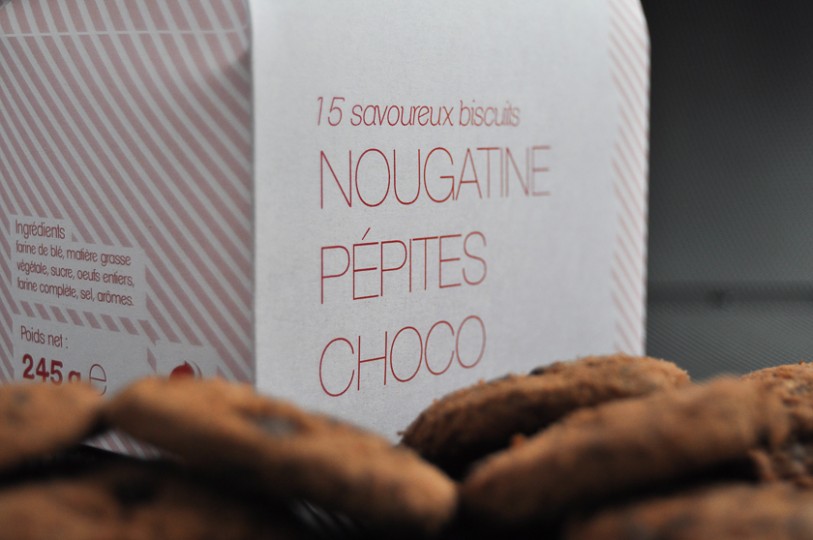 Photo du packaging pour des biscuits - graphisme