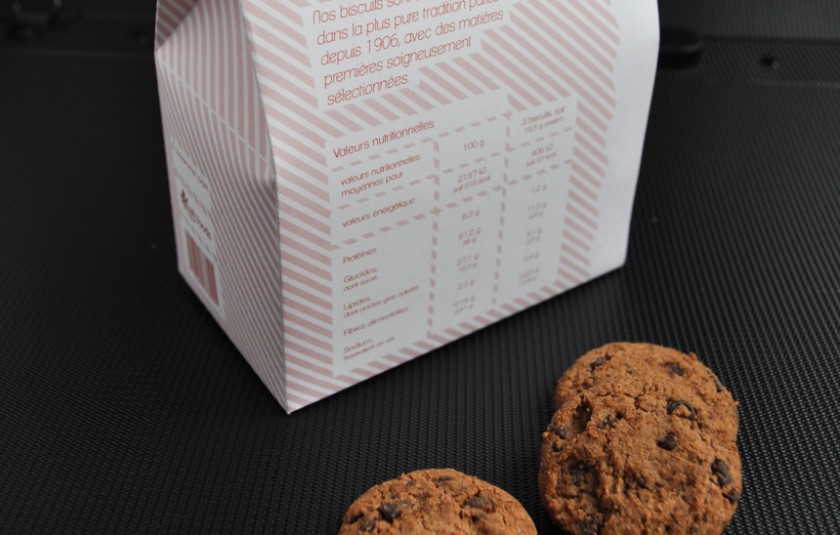 Photo du packaging pour des biscuits - graphisme