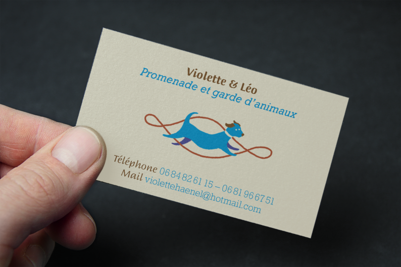 Carte de visite pour des Pet-sitters